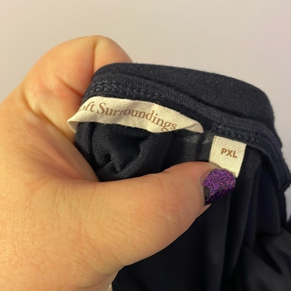 Soft Surroundings Rayon Darker Blue Gray Cami Tank Top size XLP - Picture 4 of 12